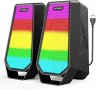 Нов USB Високоговорител за компютър, Bluetooth/RGB светлинни ефекти Игри, снимка 1 - Друга електроника - 41466102