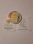 Красива сребърна монета Hispania 2025-24 K златно покритие, 1/100 бр. за цял свят., снимка 3