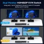 VPFET HDMI&DP KVM превключвател 2 монитора 2 компютъра 4K120HZ 8K60HZ, снимка 4