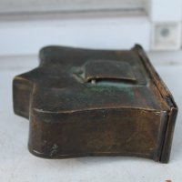 Стара бронзова кутия фишеци, снимка 6 - Антикварни и старинни предмети - 41552161