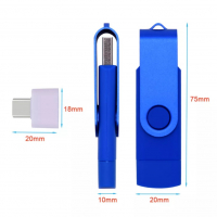 Високоскоростни флашки  USB 2.0 PC&Smartphone Flash Drive 64GB Metal ., снимка 3 - USB Flash памети - 36233471