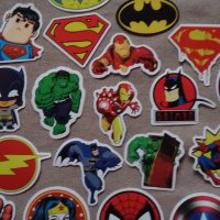 Цветни самозалепващи гланцирани стикери на супер герои Хълк Спайдърмен Батман Супермен Америка Желез, снимка 8 - Аксесоари и консумативи - 41261796