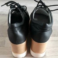 Дамски кожени обувки на платформа, снимка 2 - Дамски ежедневни обувки - 38994539