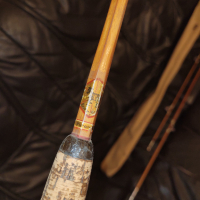 Старинна въдица мухарка от бамбук, снимка 4 - Антикварни и старинни предмети - 44773600