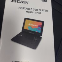 MYDASH MP10A преносим DVD плейър 10,1 инча черен , Портативен плейър с калъф, снимка 7 - Плейъри, домашно кино, прожектори - 41264338