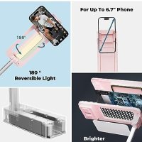 Нова Стойка за селфи с въртене безжична LED светлина за телефон снимане на живо, снимка 3 - Селфи стикове, аксесоари - 42120170