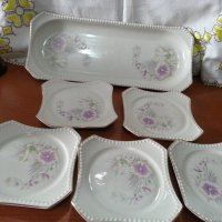 Стар български порцелан чинии , снимка 1 - Антикварни и старинни предмети - 41808971