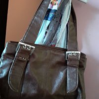Дамска чанта тъмно кафява на цвят , снимка 14 - Чанти - 35802486