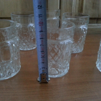 Ретро стъклени кристални чаши, снимка 2 - Антикварни и старинни предмети - 36289192
