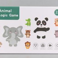 Много занимателна и полезна логическа игра с животни, снимка 3 - Игри и пъзели - 41993877