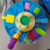 Маса за игра с пластелин и подарък, снимка 4 - Пластелини, моделини и пясъци - 39440715