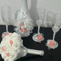 Сватбени чаши, снимка 3 - Сватбени аксесоари - 44195827