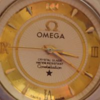 Марков дамски часовник OMEGA CRYSTAL GLASS WATER RESIST работи перфектен 38118, снимка 2 - Дамски - 40754653