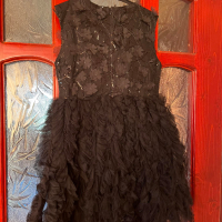 Официална черна рокля , снимка 2 - Детски рокли и поли - 44614895