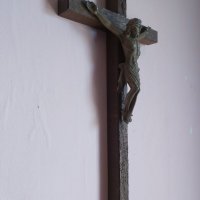 Стар кръст , Исус Христос 50х26см , снимка 2 - Други ценни предмети - 41394552