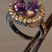 Сребърен пръстен с камъни , снимка 13 - Пръстени - 39281427