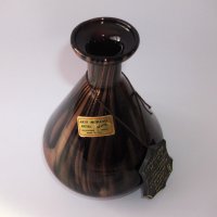 Мурано Арт стъкло ваза с фин елегантен дизайн, авантюрин, снимка 1 - Вази - 44422625