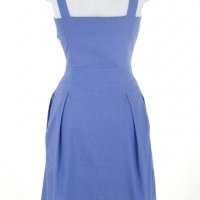 Синя лятна клоширана рокля, снимка 2 - Рокли - 17279895