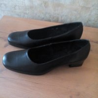 Черни нови дамски обувки от естествена кожа №41, снимка 4 - Дамски ежедневни обувки - 34743789