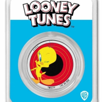 Сребърна монета 1 oz Looney Tunes Туити 2023, снимка 1 - Нумизматика и бонистика - 44919359