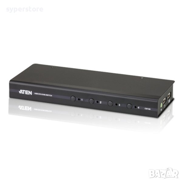 Превключвател KVM 4PC DVI-1KVM, USB, Aten CS74D SS300915, снимка 1