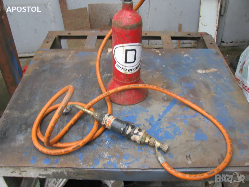 Газова бутилка в комплект с горелка, снимка 1
