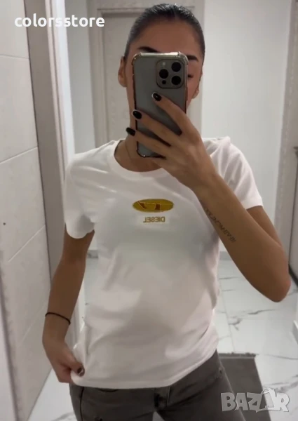 Бяла тениска Diesel/VL137s, снимка 1