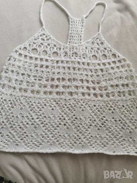 Бял памучен потник , снимка 1