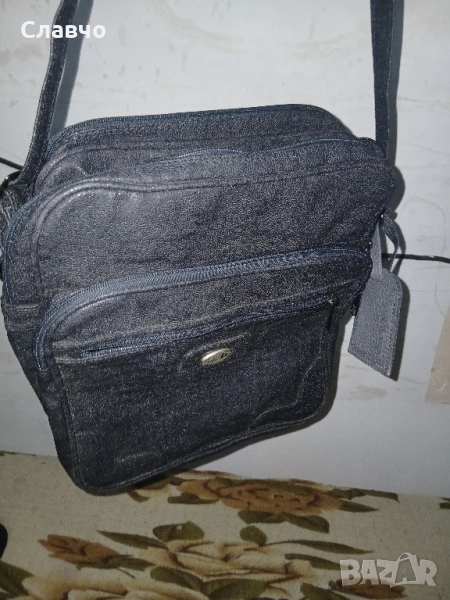 Мъжка кожена чанта за през рамо нова, снимка 1