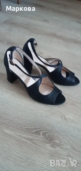 Черни сандали р-р 37, снимка 1