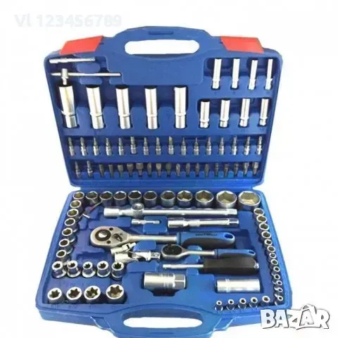 Гедоре Комплект KraftWelle , 108 Части, Хром/Ванадий, 1/4 И 1/2., снимка 1