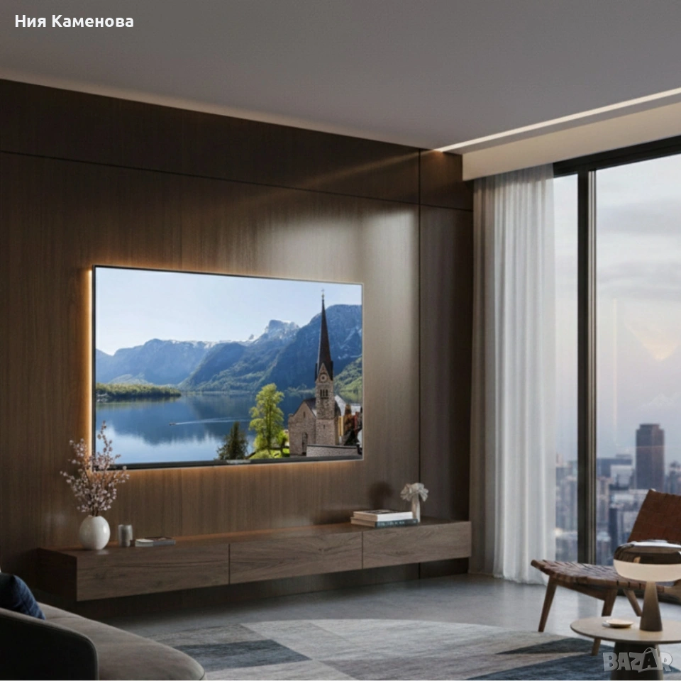 Телевизор Rancore T-55-S-14 – 55 инча 4K Android Smart TV с Wi-Fi,черен, снимка 1