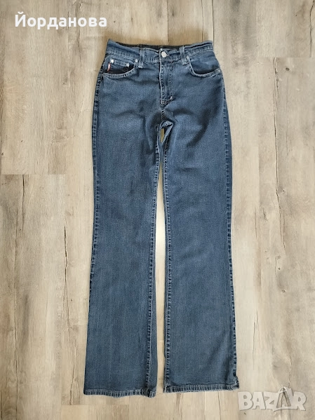 Еластични дънки с висока талия, снимка 1