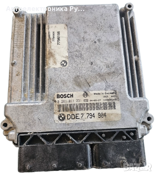 Компютър Bosch ECU на двигателя, BMW E65 730 D, 0281011231, 0 281 011 231, DDE7794904, DDE 7 794 904, снимка 1