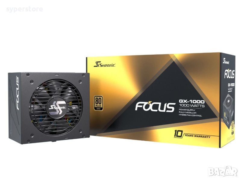 Захранване за настолен компютър Seasonic SSR-1000FX 1000W ATX Active PFC 80 Plus Gold, снимка 1