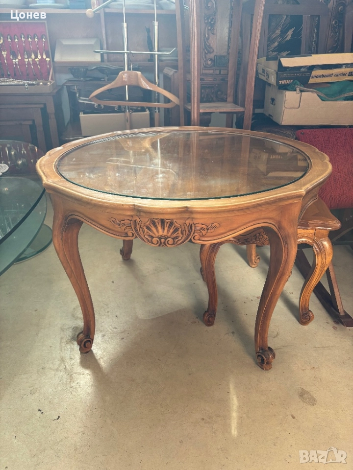 Кръгла холна маса, снимка 1