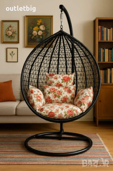 Градинска висяща люлка тип гнездо,яйце–Промоция! , снимка 1
