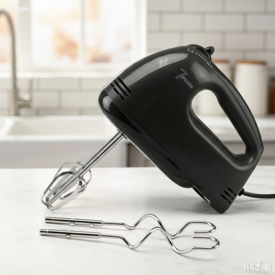 Ръчен миксер Cheffinger – 250W мощност, 7 скорости и 4 бъркалки за бързо и удобно готвене, снимка 1
