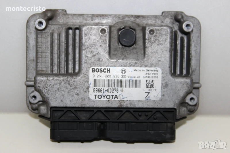 Моторен компютър Toyota Yaris P9 (2006-2011г.) 0 261 208 936 / 0261208936 / 89661-0D270 / 896610D270, снимка 1