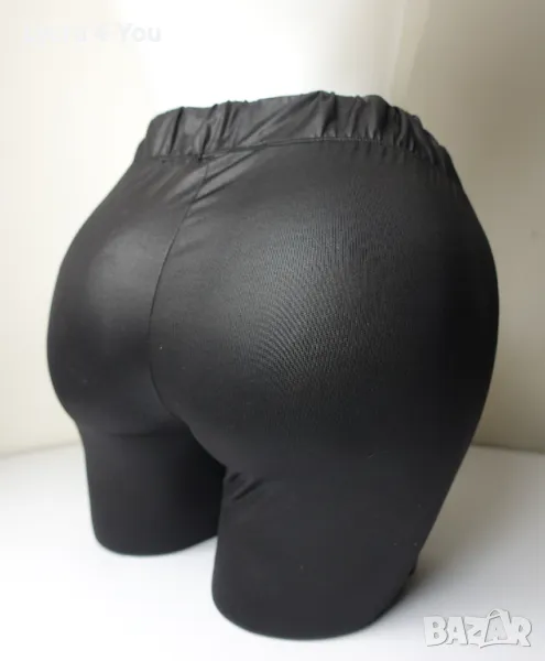 Eksept by shoeby лъскав черен клин с мокър/кожен ефект, снимка 1