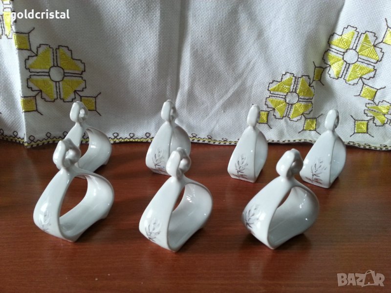 Стар български порцелан салфетници , снимка 1