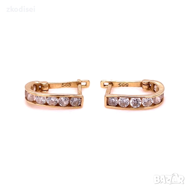 Златни обеци 1,08гр. 14кр. проба:585 модел:34311-1, снимка 1