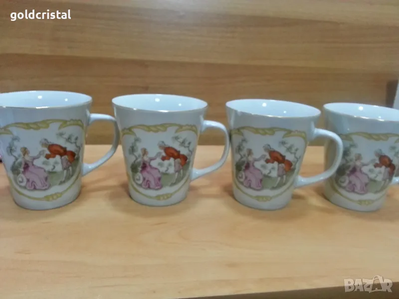 Стар полски порцелан чаши за чай , снимка 1