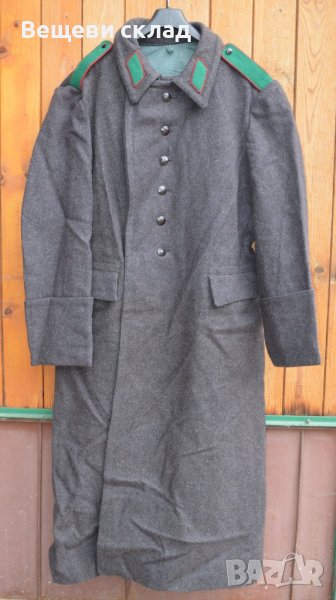 Зимен войнишки шинел черен цвят за ръст 175-180 см, снимка 1