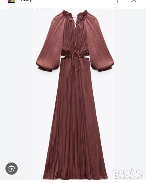 Чисто нова дълга рокля от Zara, идеална за специални поводи и ежедневието. Елегантен модел с перфект, снимка 1