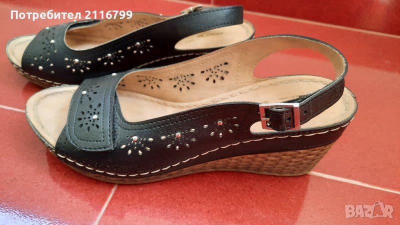 Дамски сандали естествена кожа, снимка 1