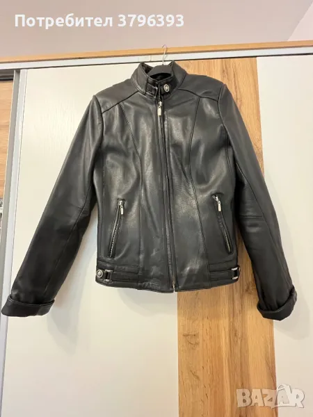 Дамско яке естествена кожа, снимка 1