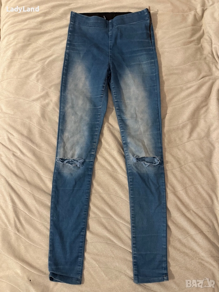 Оформящи дънки с цип , снимка 1