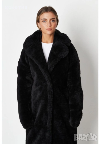 Missguided мъхесто палто, снимка 1