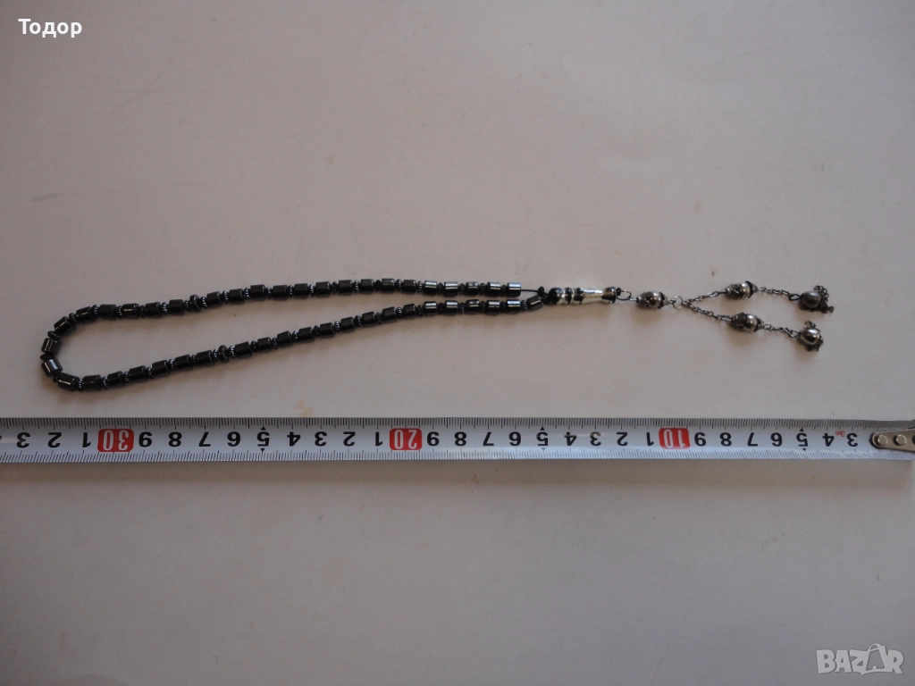 Страхотна броеница от хематит 11, снимка 1